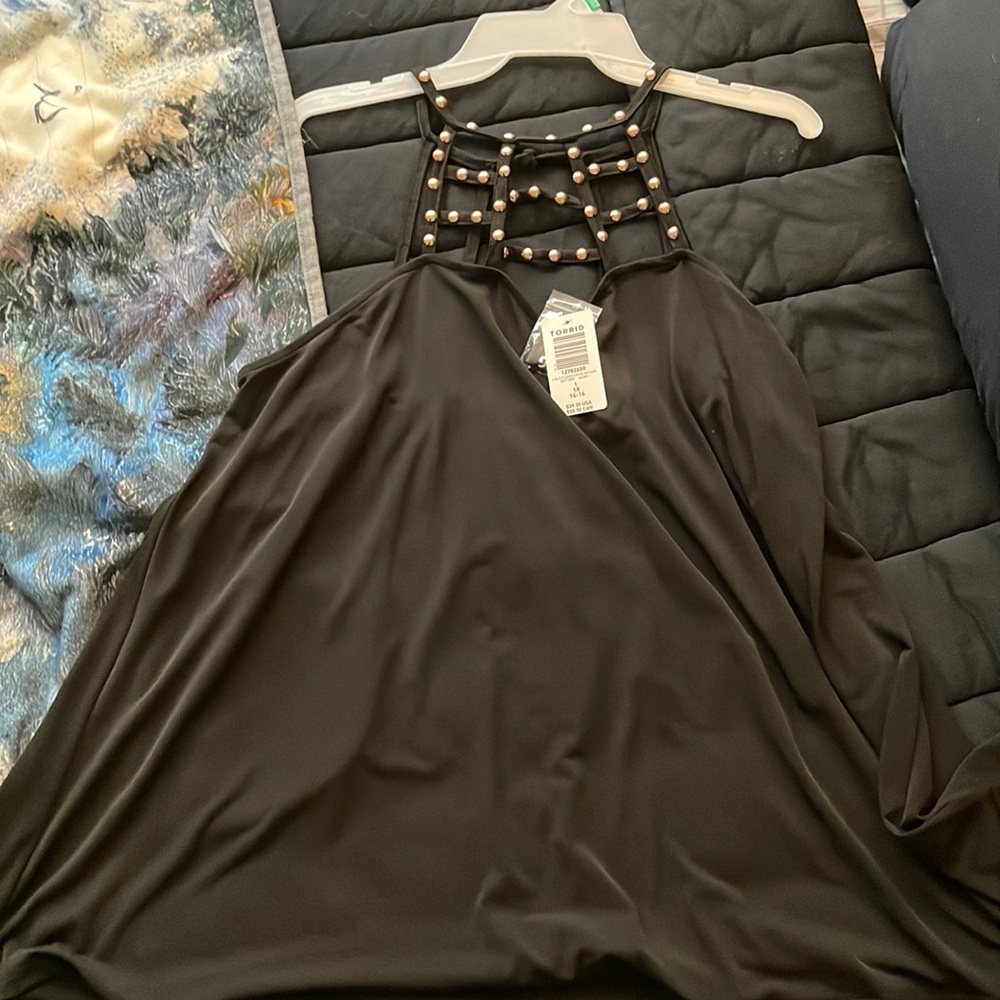 Brand new with tags torrid black night out shirt!
